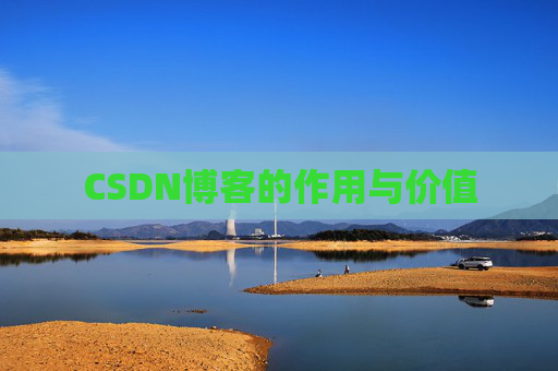 CSDN博客的作用与价值